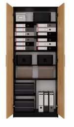Oliv 2D Storage Cabinet Anthracite Artisan Oak - thumbnail 6
