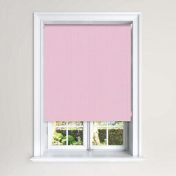 Lister Cartwright Blackout Roller Blinds Child Safety Included Herringbone Effect (Pink, 180 Cm Width X 140 Cm Drop)