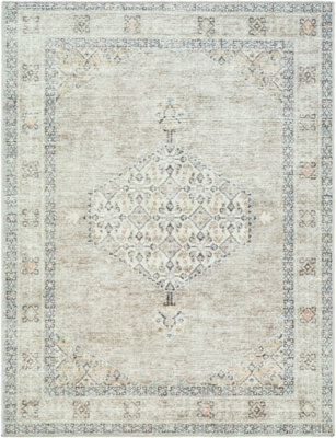 Livabliss Becki Owens Lila-Vintage Grey Brown Blue Traditional Boho Living Dining Bedroom Rug 160 X 213 Cm Easy Care, Non Shedding - image 1