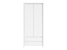 Arte Kaspian White Matt 90Cm Double Wardrobe - Pure Minimalist Bedroom Essential - thumbnail 2