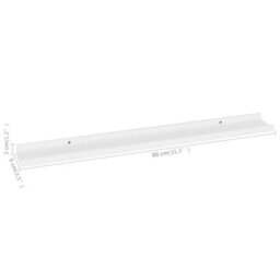 Vidaxl Wall Shelves 4 Pcs White 80X9X3 Cm - thumbnail 9