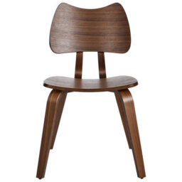 Beliani Set Of 2 Dining Chairs Diana Wood Dark Brown - thumbnail 5