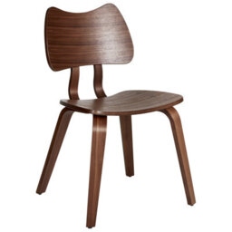 Beliani Set Of 2 Dining Chairs Diana Wood Dark Brown - thumbnail 4