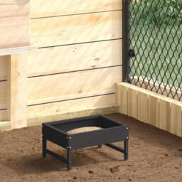 Walplus Black Bird Feeder 34X26X16Cm Cold-Rolled Steel, 3Kg Capacity, 2 Vegetable Nail Holders - thumbnail 1