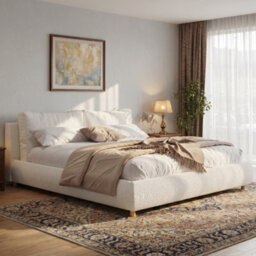 King Ottoman Cloud Storage Bed With Two Removable Cushions - thumbnail 4