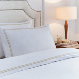 Paoletti Elara Embroidered Duvet Sets, Champagne, Double - thumbnail 2