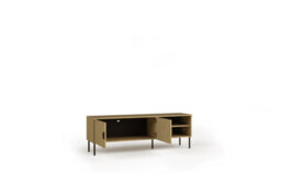 Arte Mond 8 Tv Cabinet W160Cm X H54Cm X D40Cm Oak Baltic - Stylish Storage With Cable Organisation - thumbnail 2