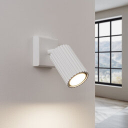 Luminosa Lighting Luminosa Karbon Minimalist Single Wall Spotlight White - thumbnail 3