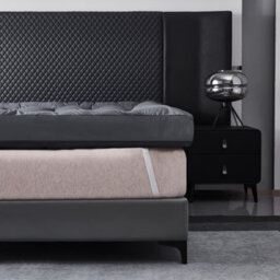 10Cm Deep Thick Grey Mattress Topper Hotel Quality Microfiber Topper With Corner Straps, Durable & Long Lasting Mattress Enhancer - thumbnail 4