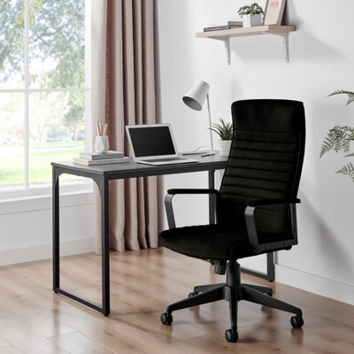 Furniturebox Uk Centro Brown Velvet Reclining Office Chair - image 1