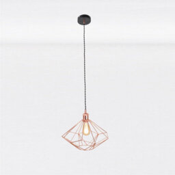First Choice Lighting Set Of 2 Copper Geometric Pendant Light Fittings - thumbnail 2