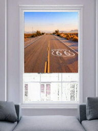 Lister Cartwright Route 66 Design Blackout Roller Blinds Child Safety Included, 90 X 140 Cm - thumbnail 2