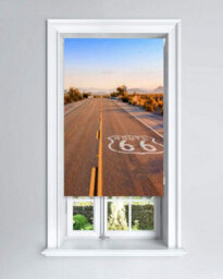 Lister Cartwright Route 66 Design Blackout Roller Blinds Child Safety Included, 90 X 140 Cm - thumbnail 1
