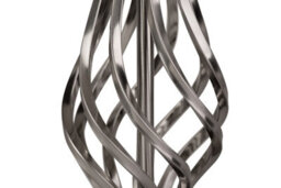 Lighting Supermarket Queenswood Traditional Barley Twist Table Lamp With Natural Linen Drum Shade- Silver Chrome - thumbnail 4