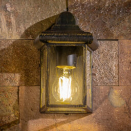 CGC Lighting Cgc Outdoor Outside Wall Light Lantern Clear Diffuser Antique Bronze Traditional Porch - thumbnail 4
