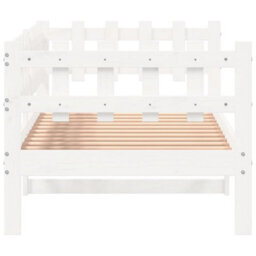 Berkfield Day Bed White 90X190 Cm Solid Wood Pine - thumbnail 6