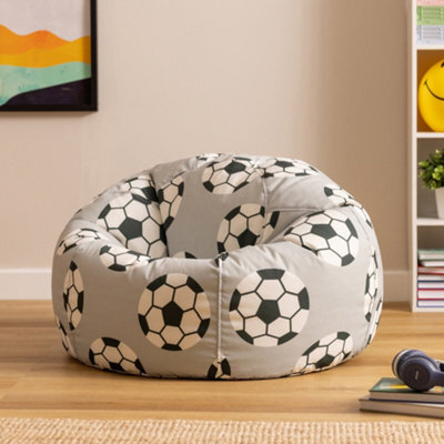 Icon Kids Classic Medium Football Print Dome Bean Bag - image 1