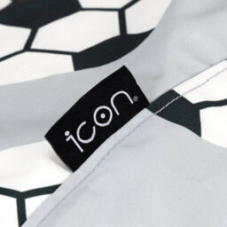Icon Kids Classic Medium Football Print Dome Bean Bag - thumbnail 5