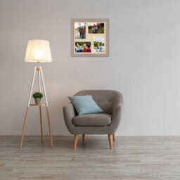 AK Frames 12X12 Rose Gold Modern Multi Photo Frame With Ivory Mount - Holds 4 Apertures (4X) 6X4 Photos - thumbnail 3