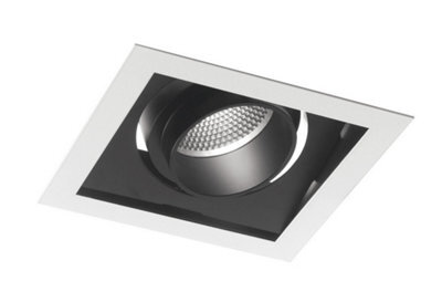 Luminosa Lighting Luminosa Apollo Led Recessed Adjustable Downlight Black 3600Lm 4000K 18.8X18.8X12Cm