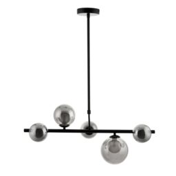 Cole Black 5 Lamp Led Pendant Ceiling Light - thumbnail 2