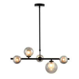 Cole Black 5 Lamp Led Pendant Ceiling Light - thumbnail 4