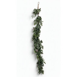 Shatchi 180Cm Cypress Pine Garland Realistic Greenery With Pine Cones Winter Christmas Decoration For Doorways - thumbnail 2