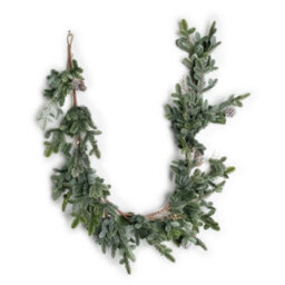 Shatchi 180Cm Cypress Pine Garland Realistic Greenery With Pine Cones Winter Christmas Decoration For Doorways - thumbnail 1