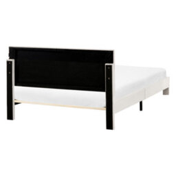 Beliani Bed With Storage Drawers Velvet Lonzac 140 X 200 Cm (Eu Double) Off-White - thumbnail 8