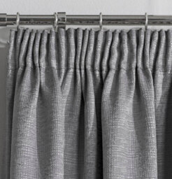 Enhanced Living Matrix Grey Silver 46 X 72 Inch (117X183Cm) Tape Top Thermal Noise Reducing Dim Out Curtains (Pair) - thumbnail 3