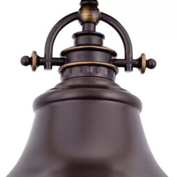 Quoizel Emery 1-Light Medium Pendant Palladian Bronze Finish, Metal & Glass, Dimmable, Adjustable Drop, E27 Socket - thumbnail 4