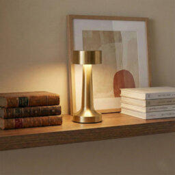 Urbn-Living Urbnliving Rechargeable Led Touch Table Lamp With Usb Charging - Gold Set Of 2 - thumbnail 3