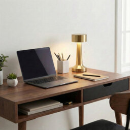 Urbn-Living Urbnliving Rechargeable Led Touch Table Lamp With Usb Charging - Gold Set Of 2 - thumbnail 4