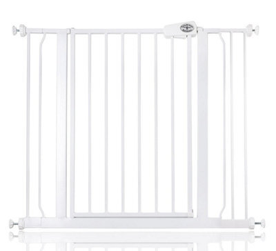 Bettacare Easy Fit Pressure Dog Gate, 94.3Cm - 102.3Cm, White, Pressure Fit Pet Gate For Dog And Puppy, Pet And Dog Barrier - image 1