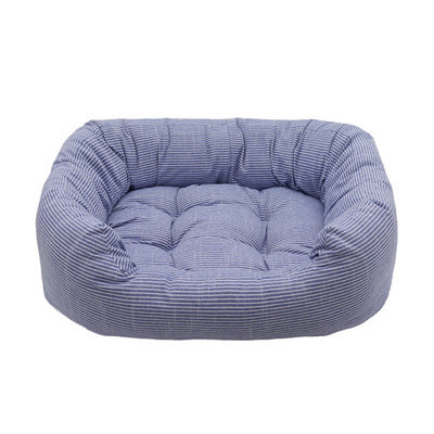 Rosewood Pet Bed Blue Sky Stripe Medium Square Bed - image 1