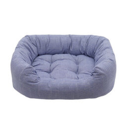 Rosewood Pet Bed Blue Sky Stripe Medium Square Bed - thumbnail 1