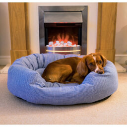 Rosewood Pet Bed Blue Sky Stripe Medium Square Bed - thumbnail 7