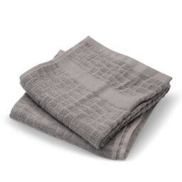 Cuisinart Professional Light Grey Rectangle Bamboo Cotton Sculpted Tea Towel 40 X 70Cm Pack Of 2