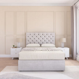 Sloomy Mayfair Silver Plush 2Ft6 Memory Foam Bed Set With 2 Drawers, Mattress & Headboard- Small Single - thumbnail 3