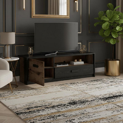 Heze Furniture Kassel Contemporary Style Modern Tv Unit With Storage - image 1
