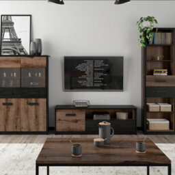 Heze Furniture Kassel Contemporary Style Modern Tv Unit With Storage - thumbnail 2