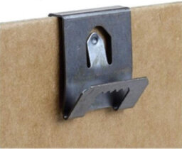Sisi UK Sawtooth Picture Frame Hangers Black Metal Clip Over Hooks For 2 To 3mm Backing Boards Photo Frame Hanging Kit 20 Pack - thumbnail 5