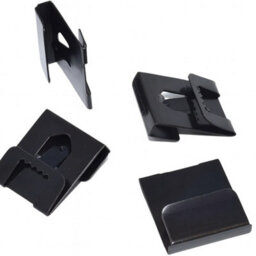 Sisi UK Sawtooth Picture Frame Hangers Black Metal Clip Over Hooks For 2 To 3mm Backing Boards Photo Frame Hanging Kit 20 Pack - thumbnail 1
