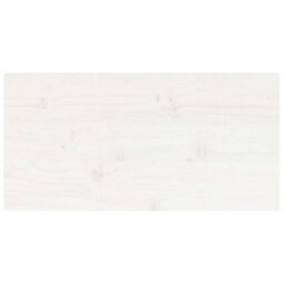 Berkfield Table Top White 80X40X2.5 Cm Solid Wood Pine Rectangular - thumbnail 4