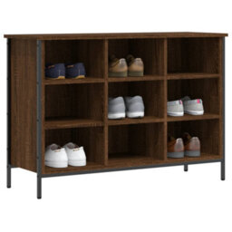 Walplus Shoe Cabinet Brown Oak 100X35X70 Cm Engineered Wood - thumbnail 3