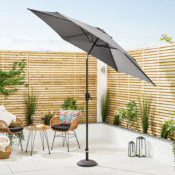 Christow 2.7M Crank And Tilt Parasol With Uv Protection - thumbnail 2