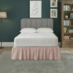 Base Valance Polycotton Sheet For Divan Beds Easy Care Bed Base Cover Pink
