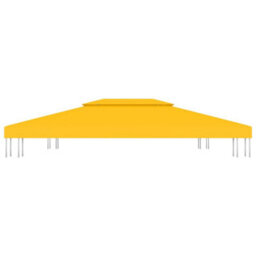Walplus 2-Tier Gazebo Top Cover 310 G/ma 4X3 M Yellow - thumbnail 3
