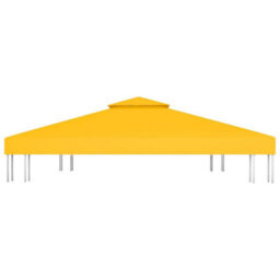 Walplus 2-Tier Gazebo Top Cover 310 G/ma 4X3 M Yellow - thumbnail 4