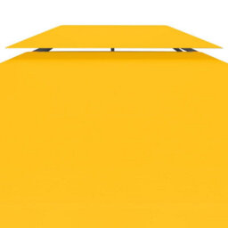 Walplus 2-Tier Gazebo Top Cover 310 G/ma 4X3 M Yellow - thumbnail 5